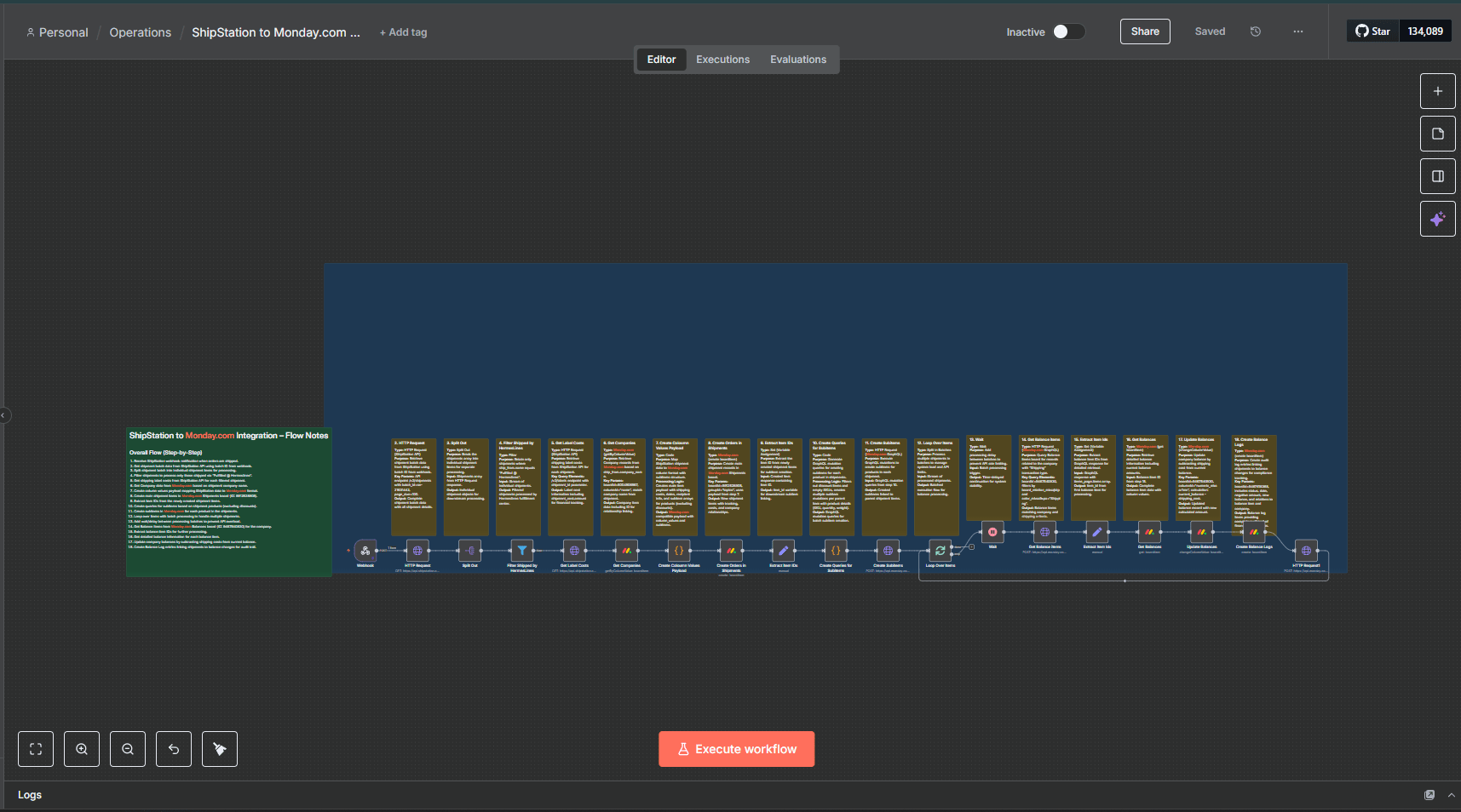 ShipStation to Monday.com Integration